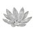 Modernist Hand-Blown Murano Glass Reeded Leaf Form Chandelier W/ 24k White Gold For Sale - Image 11 of 18
