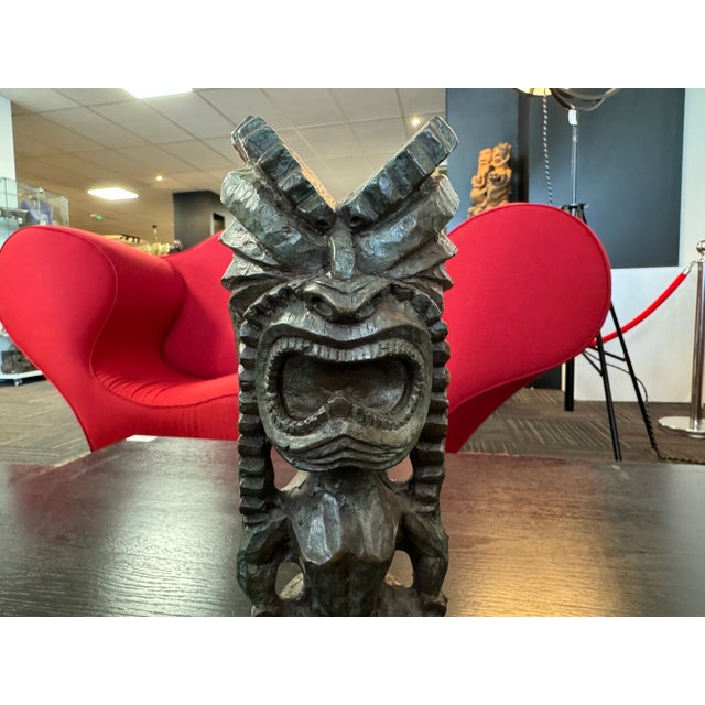 Joel Roux, Bronze Sculpture of a Tiki, Unique Work, 2000 For Sale - Image 11 of 12