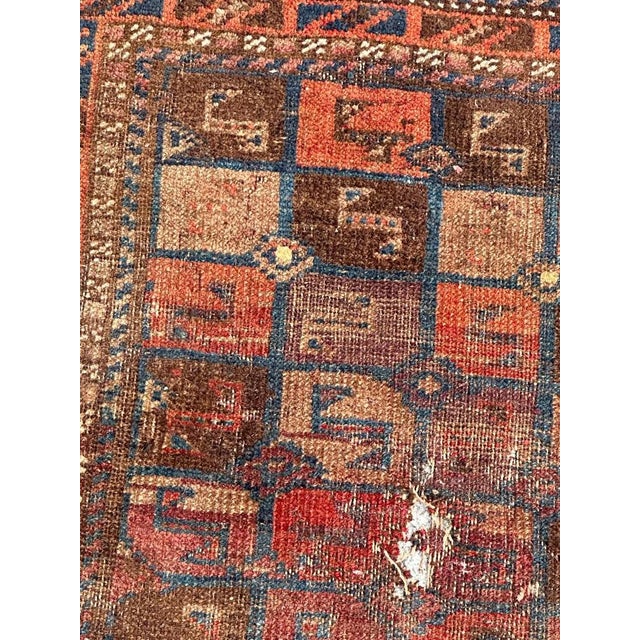 Antique Distressed Turkmen Tribal Rug, 1890s For Sale - Image 11 of 18