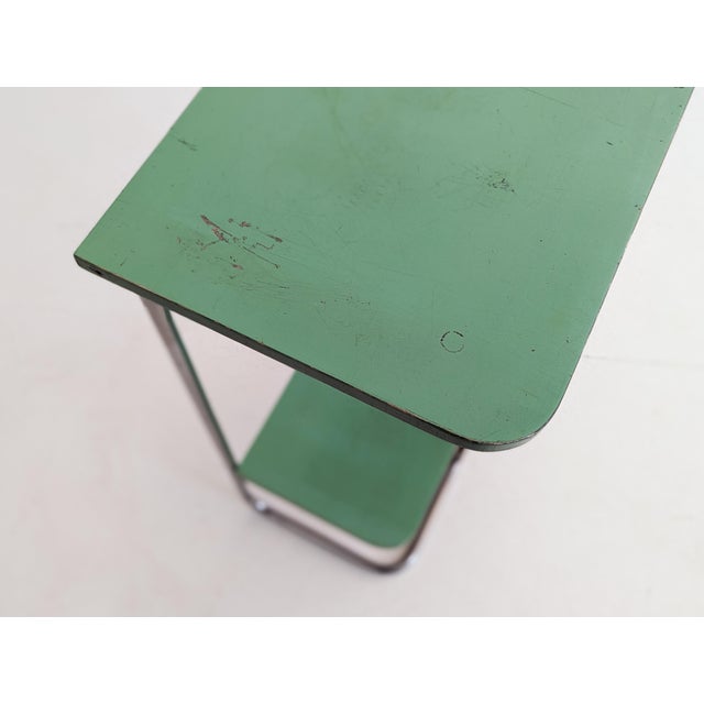 Bauhaus Tubular Steel Console Table by Robert Slezák for Slezak, 1930s For Sale - Image 16 of 18