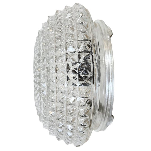 Vintage Glass Ceiling Light, 1970s For Sale - Image 18 of 18