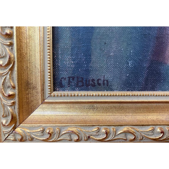 Clarence Busch Framed Portrait of a Woman For Sale - Image 4 of 6