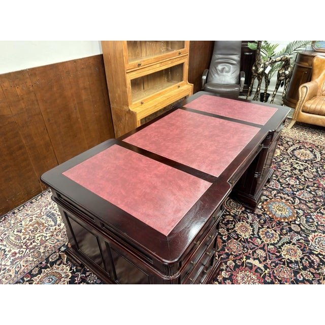 English Chesterfield Desk in Teak For Sale - Image 16 of 18