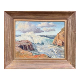 "California Rocky Coast After the Storm" by George John Flower For Sale