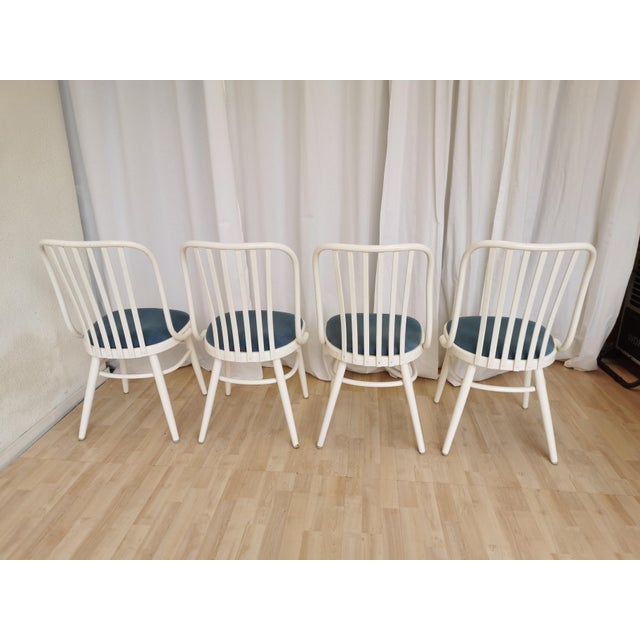 Mid-Century Modern Vintage Bentwood Dining Chairs, 1970s, Set of 4 For Sale - Image 3 of 18
