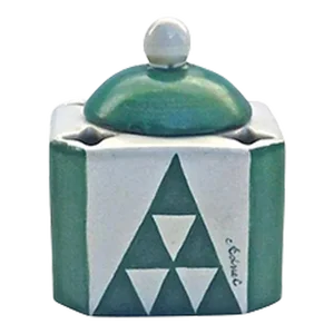 Jacques Adnet Vintage Art Deco Ceramic Inkwell