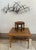 Vintage Mid-Century Walnut Footstool With Geometric Needlepoint Tapestry For Sale - Image 11 of 11