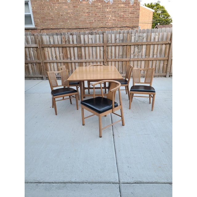 1960s American Furniture Co. Inc Dining Set Set of 9 Chairish