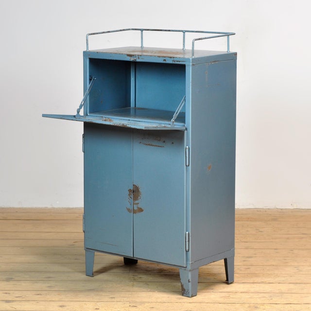 Vintage Industrial Four-Drawer Cabinet, 1975 For Sale - Image 6 of 12