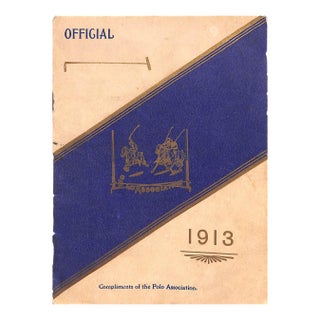 Meadow Brook International Polo Programme 1913 For Sale