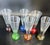 Mid-Century Modern 1960s Colorful Controlled Bubble Glass Cordials - Set of 6 For Sale - Image 3 of 5