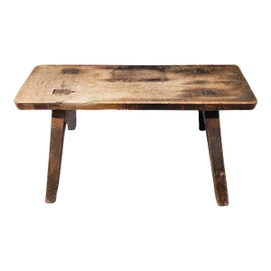 19thc Farm Plank Bench