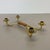 Article: candleholder element Origin: Austria Material: brass and leather Decade: 1950s This original vintage...