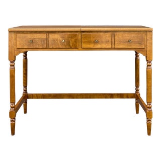 Ethan Allen Heirloom Maple Custom Room Plan Vanity With Pop-Up Mirror (10-4524p Nutmeg) For Sale