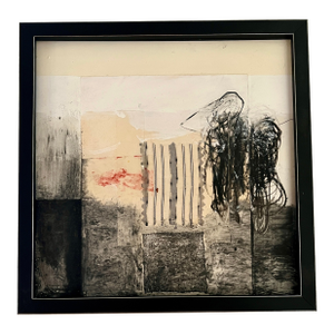 Antique Story, Collage, Graphite on Board