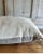 Vintage White French Linen Accent Large Lumbar Pillow With Insert For Sale In Los Angeles - Image 6 of 8