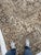 Taupe Vintage Heriz Abrash and Earthy Cool Palette Taupe Rug 9.4 x 12.5 For Sale - Image 8 of 14