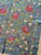 Mid-Century Modern Blue Silk Suzani Wall Decor With Red Pomegranates For Sale - Image 3 of 10