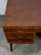 Brown 1960s Mid Century Danish Modern Desk Executive Walnut 7 Drawer Locking Cabinet Wood Nm For Sale - Image 8 of 12