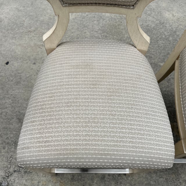 Wood 1970s White Wooden Barstools Trio With Cushions- Needs Reupholstery For Sale - Image 7 of 11