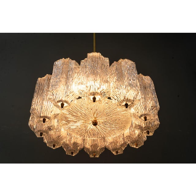 Ice Glass Chandelier from Kalmar Leuchten, 1950s For Sale - Image 17 of 18