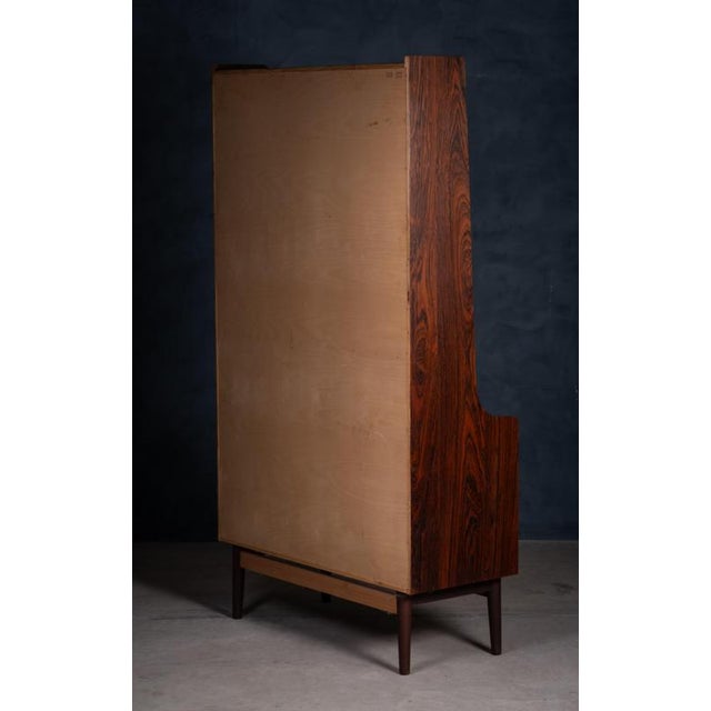 Rosewood Bookcase attributed to Johannes Sorth for Nexø Møbelfabrik, 1960s For Sale - Image 10 of 12