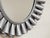 Mid 20th Century Sunburst Silver Metal Oval Mirror For Sale - Image 4 of 7