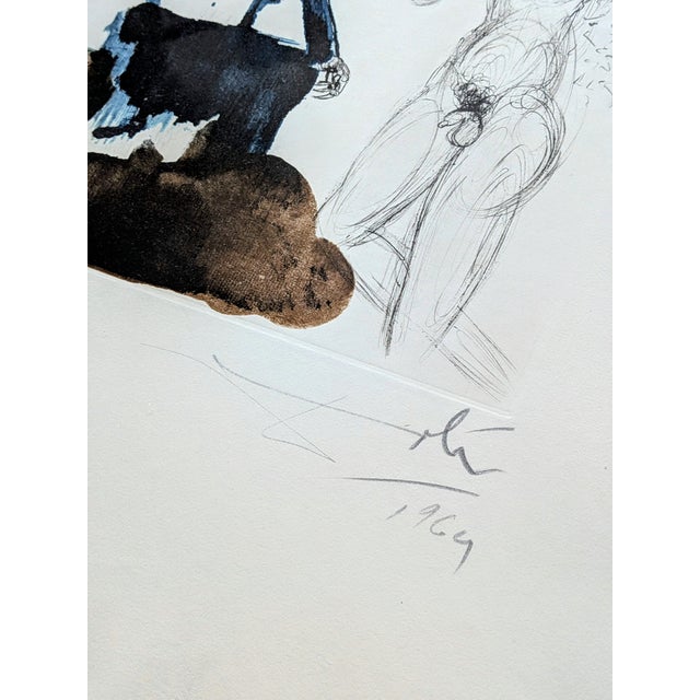 Salvador Dali, Oedipus and Sphynx, 1963, Etching, Framed For Sale - Image 9 of 16