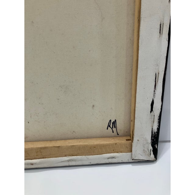 Amedeo Clemente Modigliani 1980s Cubist Nude Painting in the Style of Modigliani For Sale - Image 4 of 9