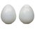 Murano Glass Egg Lamps, Pair of Large White Swirl Opaline Lamps For Sale In Philadelphia - Image 6 of 10
