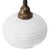 Metal Mid-Century Modern Cast Iron Wall Light with White Opaline Glass Shade For Sale - Image 7 of 9