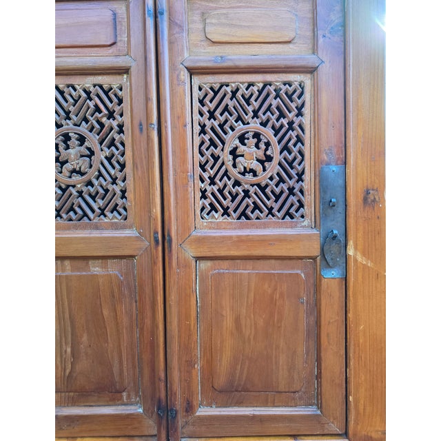 Antique Chinese Kitchen Cabinet Chinoiserie Asian Storage For Sale - Image 9 of 11