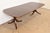 Baker Furniture Style Georgian Banded Mahogany Double Pedestal Extension Dining Table, Newly Refinished For Sale - Image 12 of 12