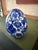 Chinoiserie Vintage Blue and White Chinoiserie Porcelain Egg Decorative Accent For Sale - Image 3 of 5