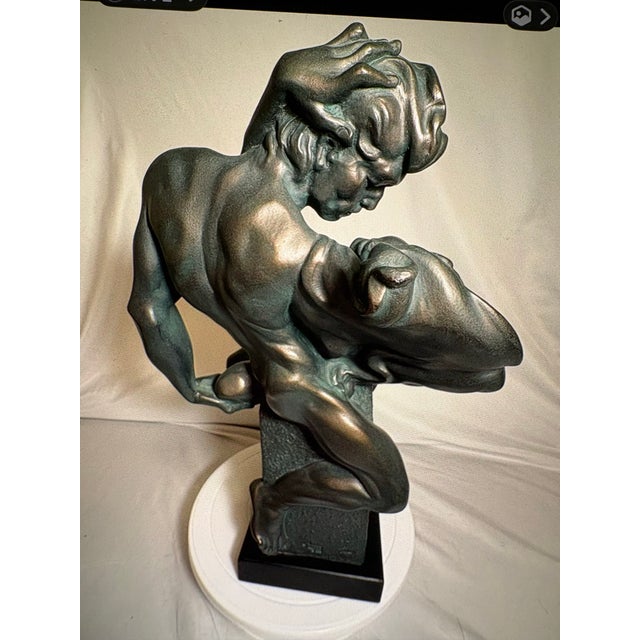 1940s Vintage Austin Production Sculpture “The Study of Lovers, Lovers Embrace” For Sale - Image 5 of 8