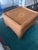 A gorgeous, versatile vintage 1960s handcrafted natural wicker ottoman / low-profile coffee table. Perfectly channeling a...