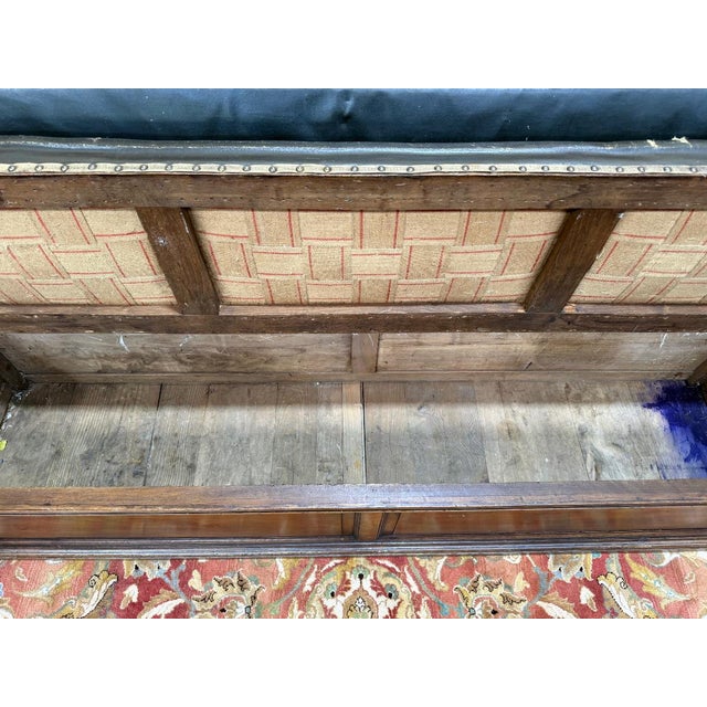 Wood Renaissance Style Bench in Walnut For Sale - Image 7 of 9