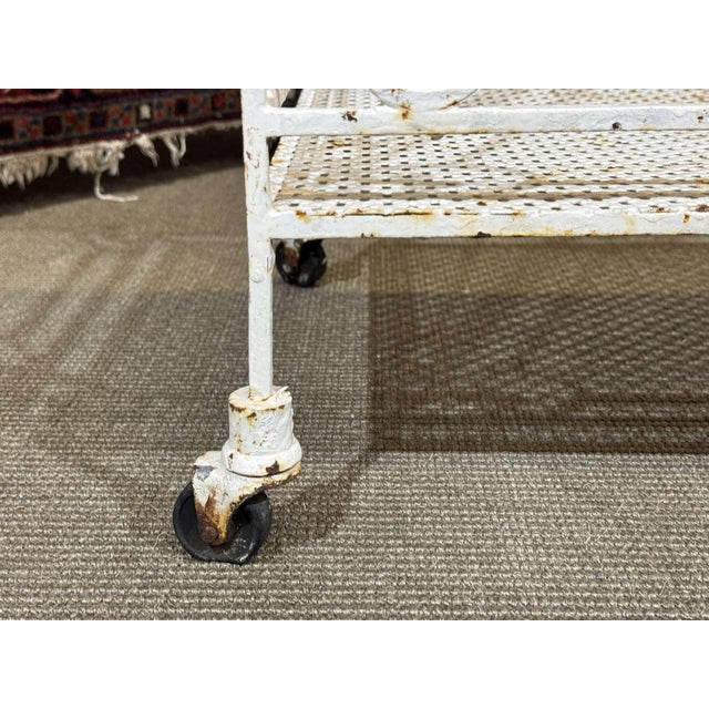 Metal Vintage Serving Cart in Wrought Iron, 1950s For Sale - Image 7 of 16