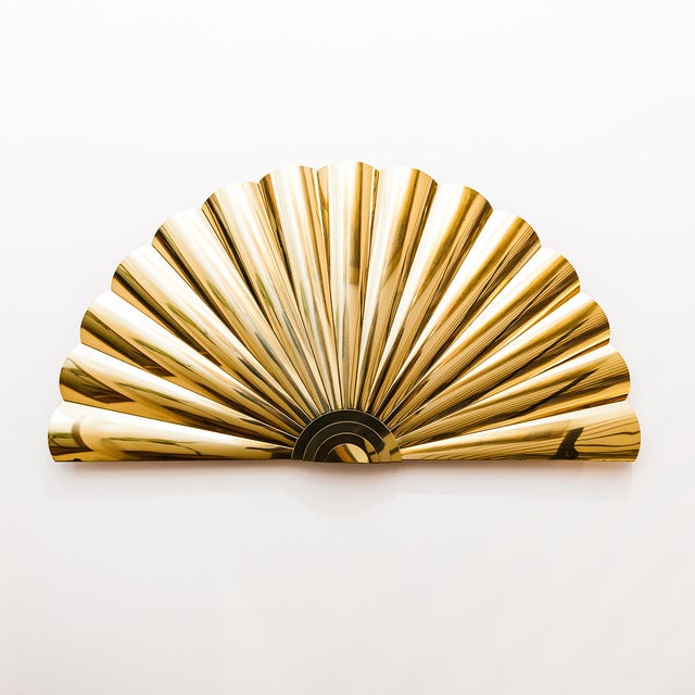 1980s Large Brass "Sunrise" Wall Sculpture by Curtis Jere, Signed For Sale - Image 13 of 15
