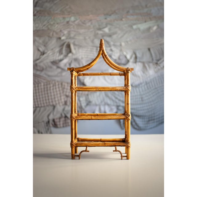 Bamboo Pagoda Shelf, 1960s For Sale - Image 9 of 9