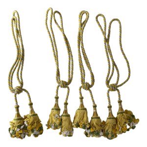 Set of 4 Tassel Tie-Backs From Brunschwig & Fils, 1980s