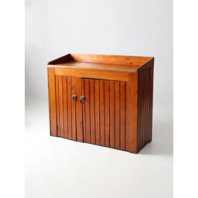 Farmhouse Antique Beadboard Dry Sink For Sale - Image 3 of 13