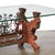 Arts and Crafts Sicilian Polychromed Wood & Iron Glass Top Oxcart Cocktail Table For Sale In New York - Image 6 of 18