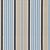 Sample - Schumacher Minzer Cotton Stripe Fabric in Indigo For Sale