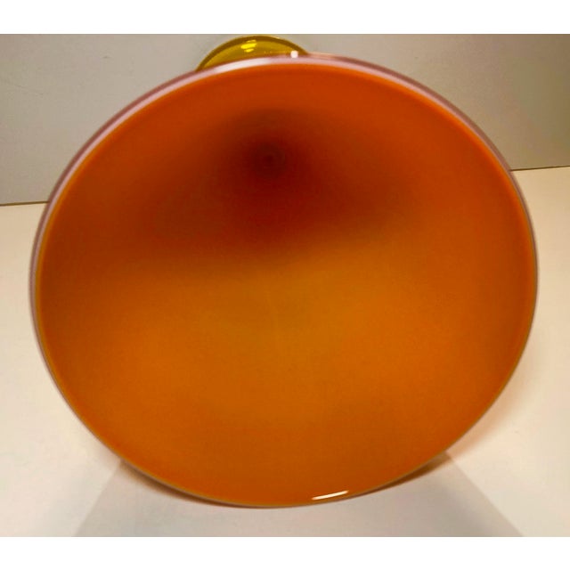 Transitional Carlo Moretti / Murano Glass Vase New Old Stock For Sale - Image 3 of 6