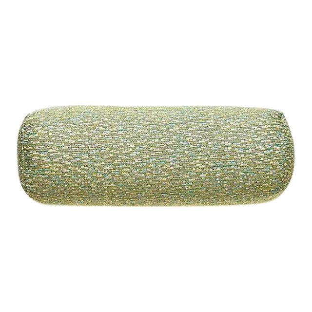 The House of Scalamandré Rocket Bolster, Green For Sale