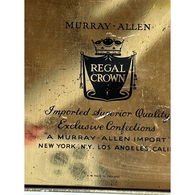 Murray Allen Regal Crown Great Britain Confections Candy Advertising Tin For Sale - Image 10 of 11