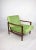 Chartreuse Vintage Light Green Armchair by Z. Baczyk, 1970s For Sale - Image 8 of 10