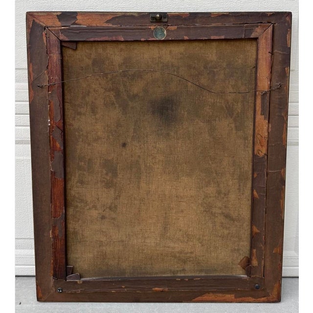 19th Century Hudson River School Style Landscape Oil Painting Attributed to Andrew W. Warren For Sale - Image 17 of 18