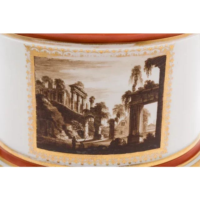 Early 19th Century Porcelain Crocus Vase with Ram's Head Handles For Sale In New York - Image 6 of 11